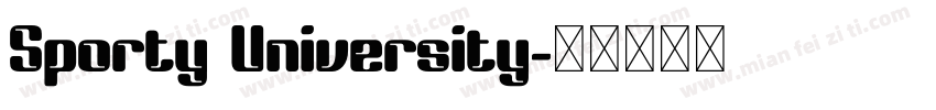 Sporty University字体转换